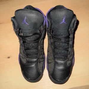 Black & Purple Jordan 13s